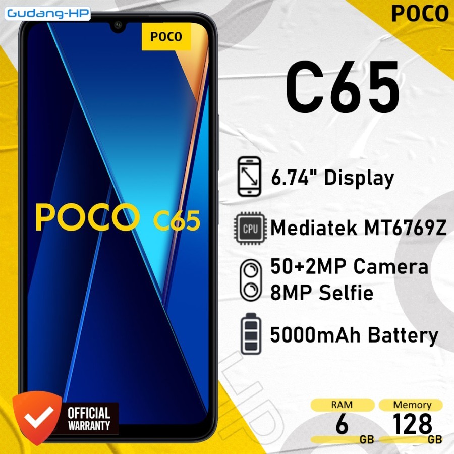 Jual Xiaomi Poco C65 6/128 GB Garansi Resmi | Shopee Indonesia