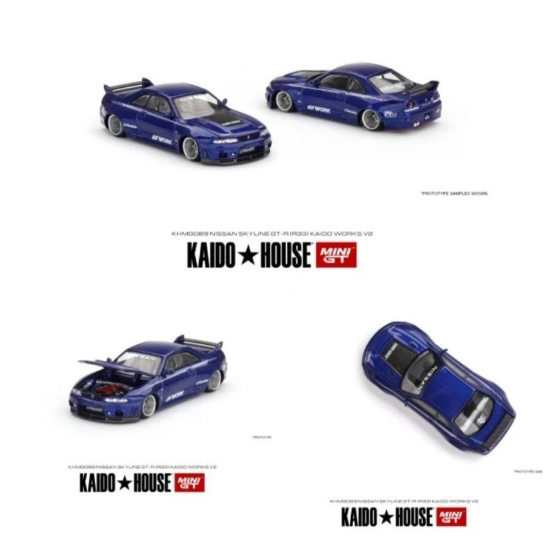 Jual MiniGT Kaido House WORKS Nissan Skyline GTR R33 V2 Biru Metalik ...