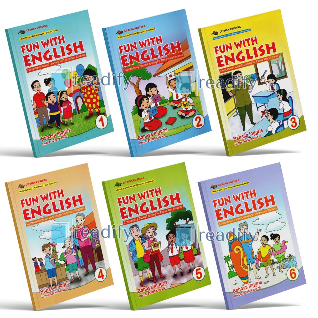 Jual Bahasa Inggris Fun With English SD Kelas 1 2 3 4 5 6 Bina Pustaka ...