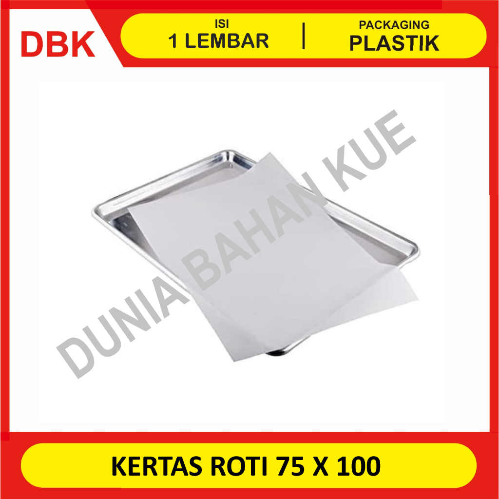 Jual (1 LEMBAR) KERTAS ROTI ANTI LENGKET 75 X 100 CM / BAKING PARCHMENT ...