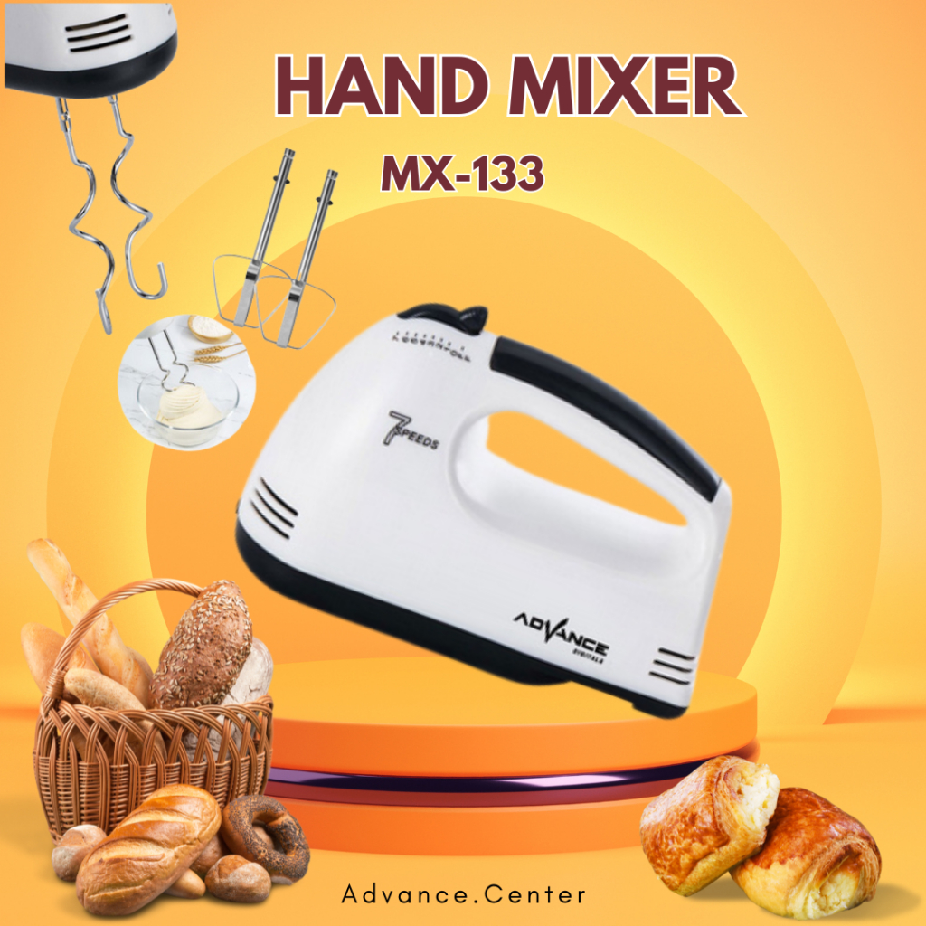 Jual Advance Mx 133 Hand Mixer Alat Pengaduk Dengan 7 Kecepatan