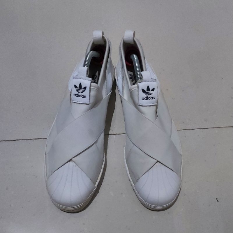 adidas gazelle silver green womens adidas Originals Wmns Superstar Slip On 'Cloud White'
