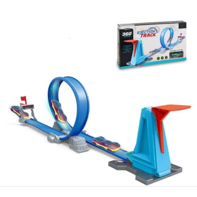 Jual Track Racing High Speed 360 Double Loop Track Arena Hot Wheel ...
