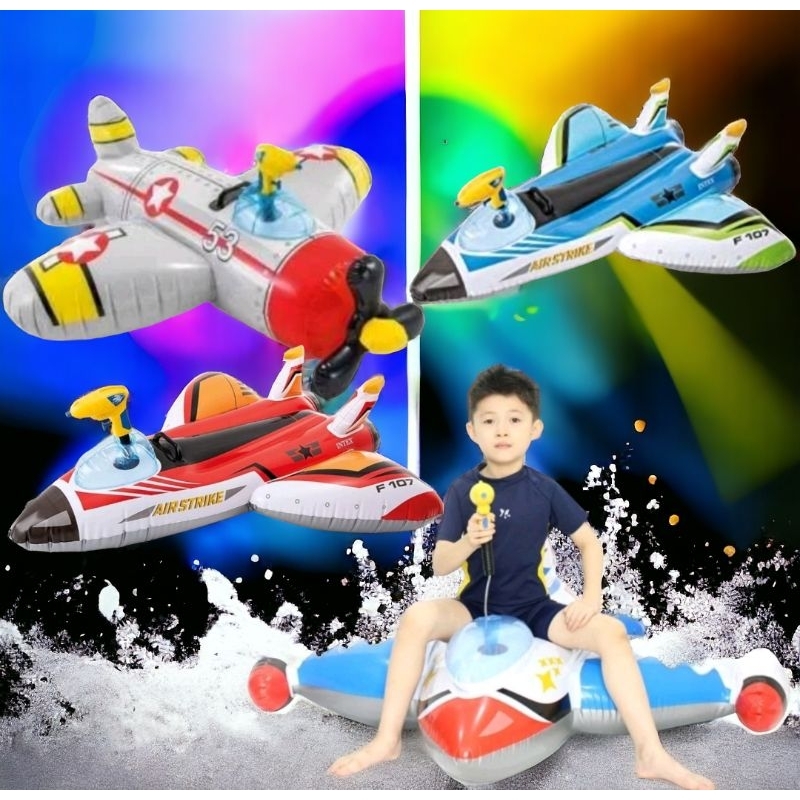 Jual BAN RENANG PELAMPUNG ANAK PESAWAT TUNGGANG BERPISTOL AIR INTEX ...