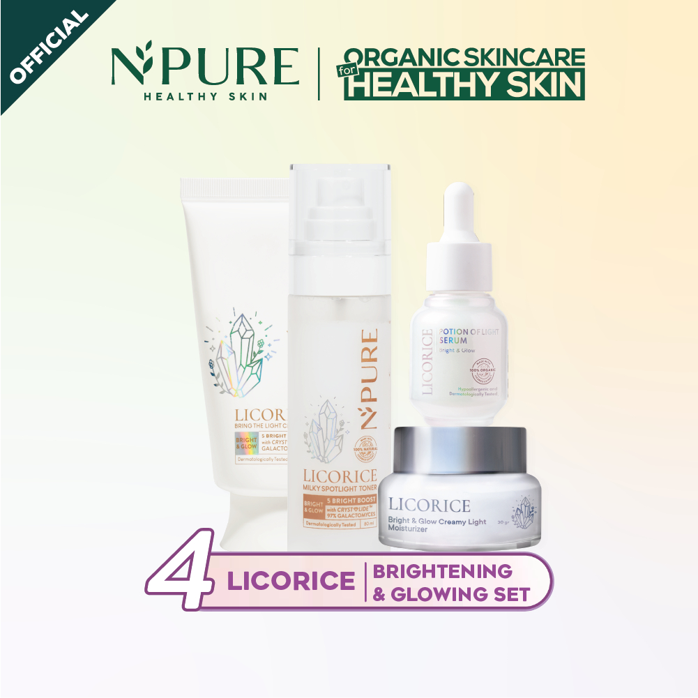 Jual NPURE【4 PCS】 Paket Face Wash + Toner + Serum + Moisturizer Cica