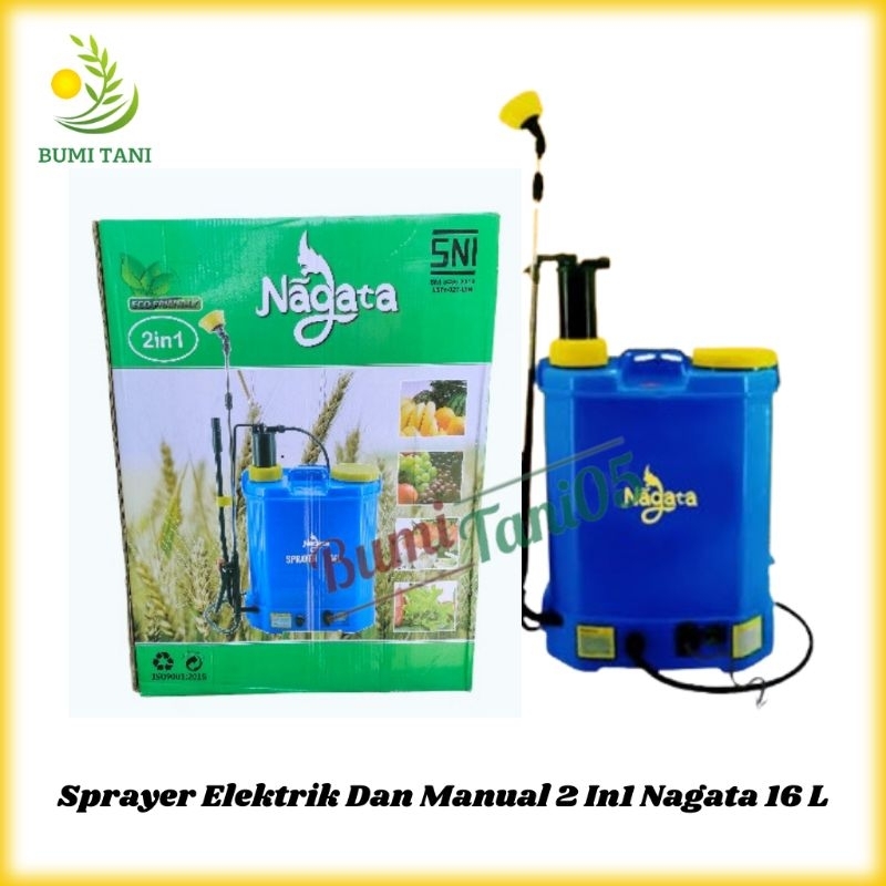 Jual Tangki Semprot Sprayer Nagata 2in1 2 Fungsi Elektrik Dan Manual 16 ...