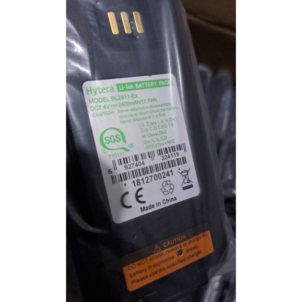 Jual Battery Ht Hytera Pd788 Baterai Hytera PD 788 Tipe BL-2411 Ex ...