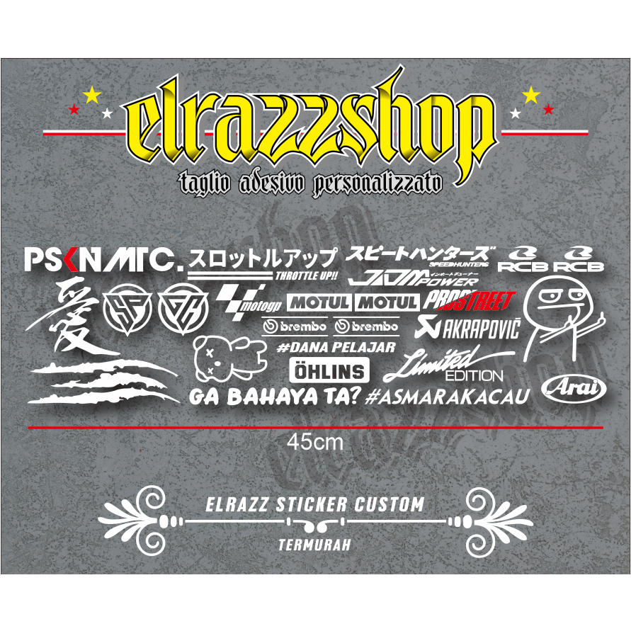 Jual Stiker Ga Bahaya Ta? Paket psknmtc gc sp cakar speedhunter Cutting ...