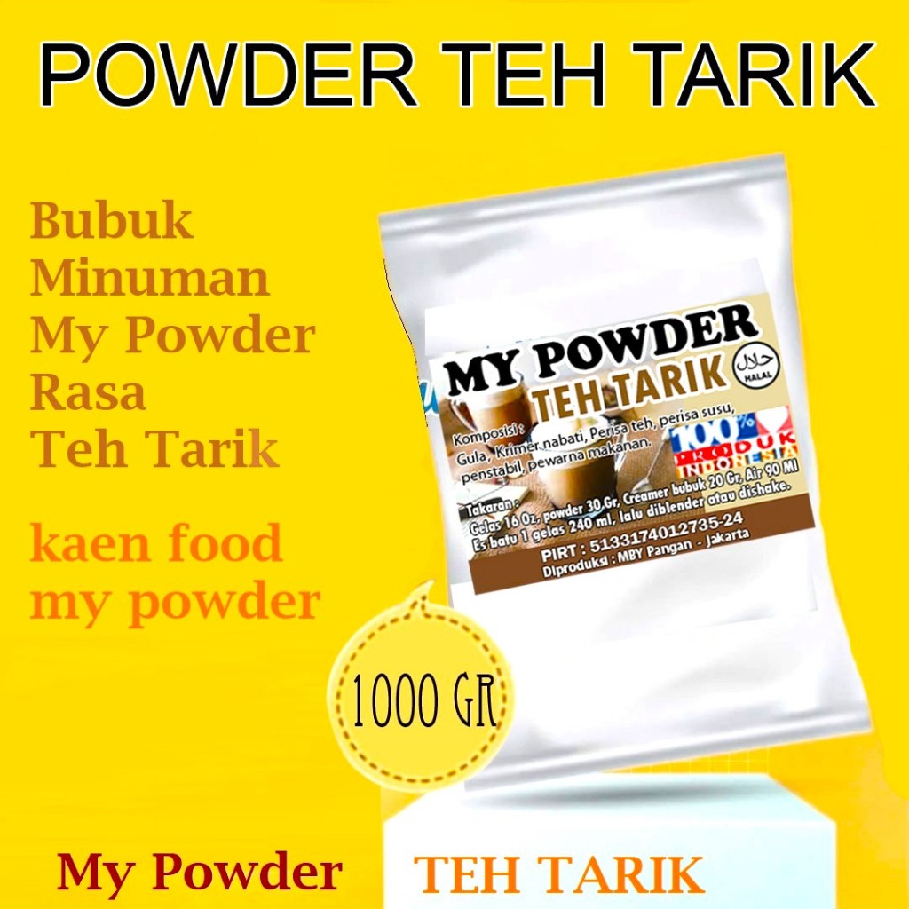 Jual Powder Minuman Rasa Teh Tarik - Powder Rasa Teh Tarik -1Kg reguler ...