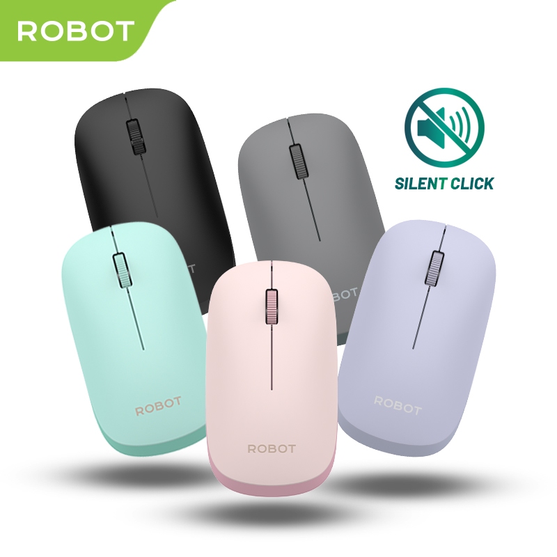 Jual ROBOT Mouse M390 Wireless Mouse Silent Click - Garansi 1 Tahun ...