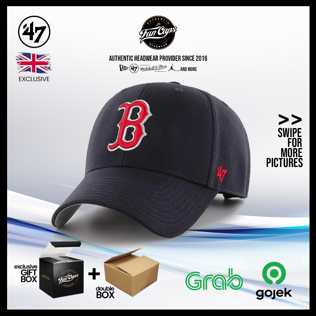 Jual [ORIGINAL] Boston Red Sox MVP Cap - Navy | Topi 47 | Shopee Indonesia