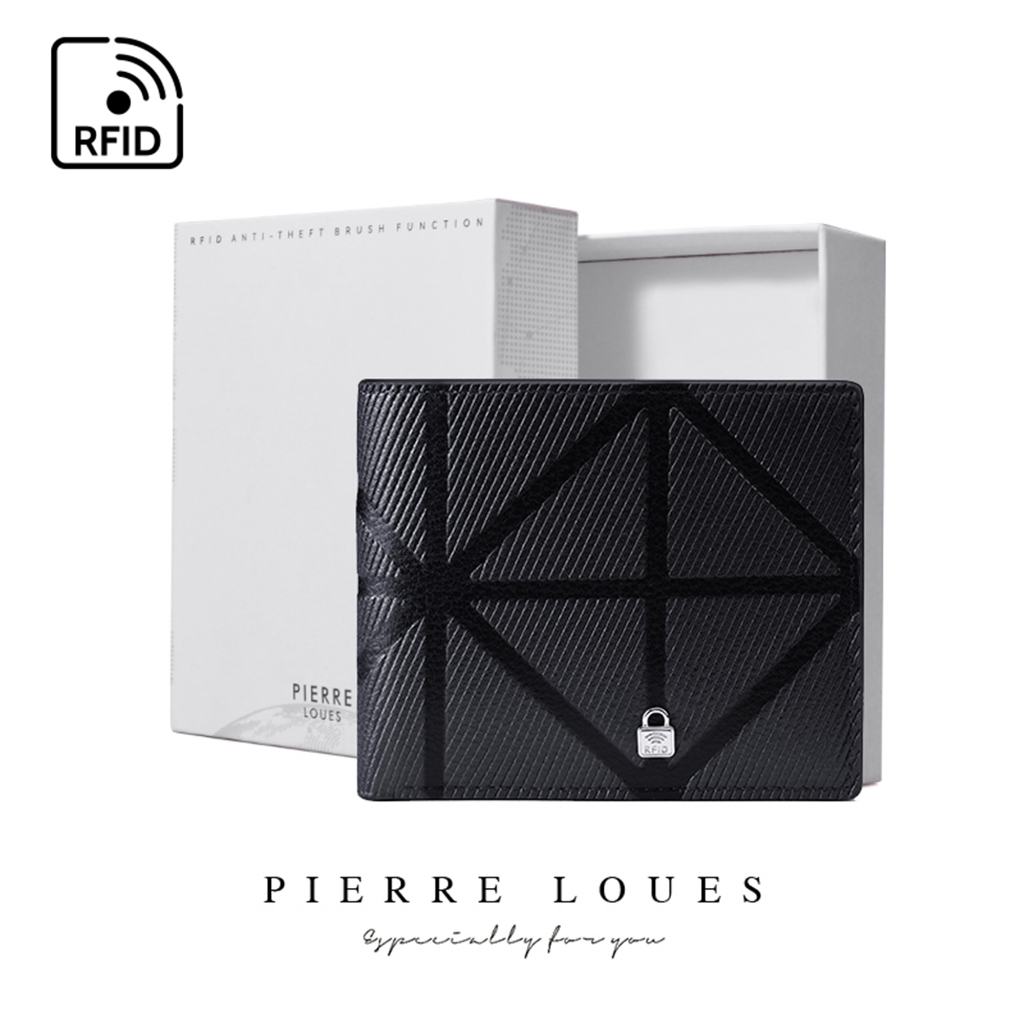 Jual Dompet Lipat Pria Pendek PIERRE LOUES Simon Wallet Bahan Kulit PU