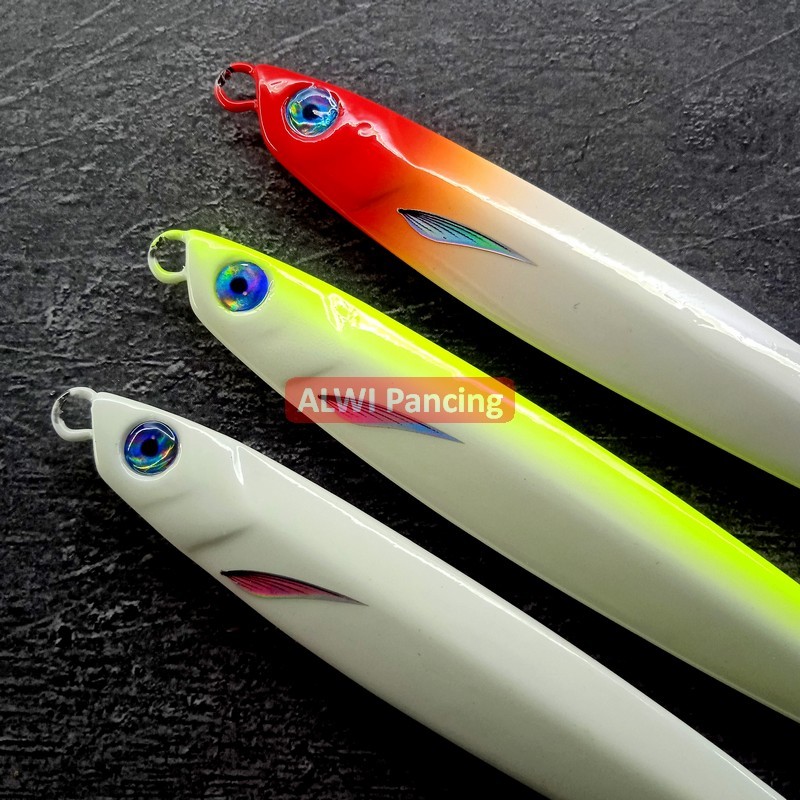 Jual ALWIX Jigpara Long Full GID Metal Jig 100 gram & 80 gram Menyala ...