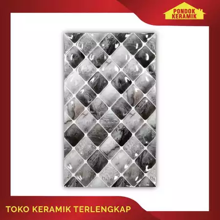 Keramik Dinding Signature 25x40 Catarina Deco Grey