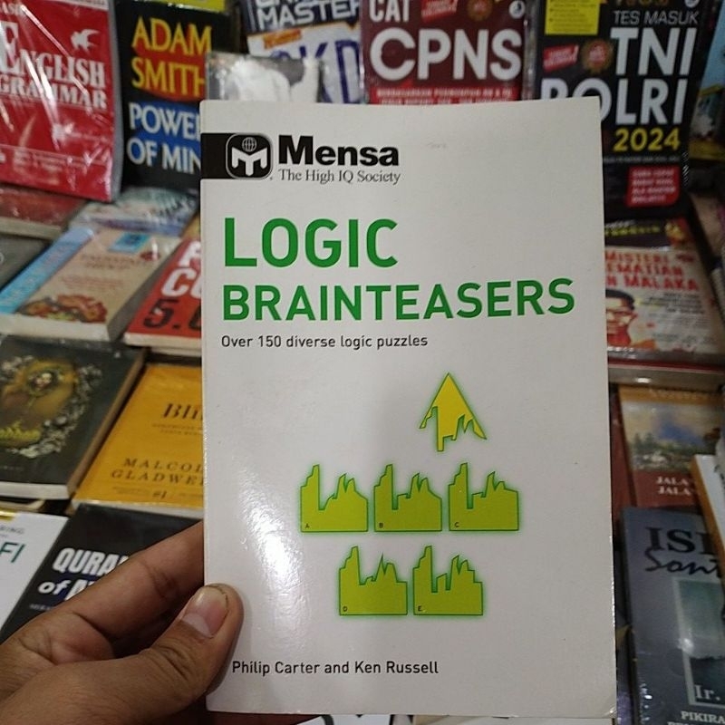 Jual Buku Import Mensa The High IQ SOCIETY Logic Brainteasers By Philip ...