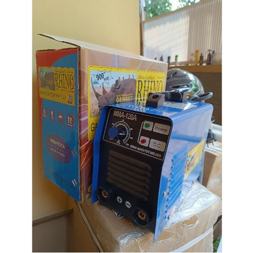 Jual Mesin Las Rhino 900 Watt 120a Biru Shopee Indonesia 7619