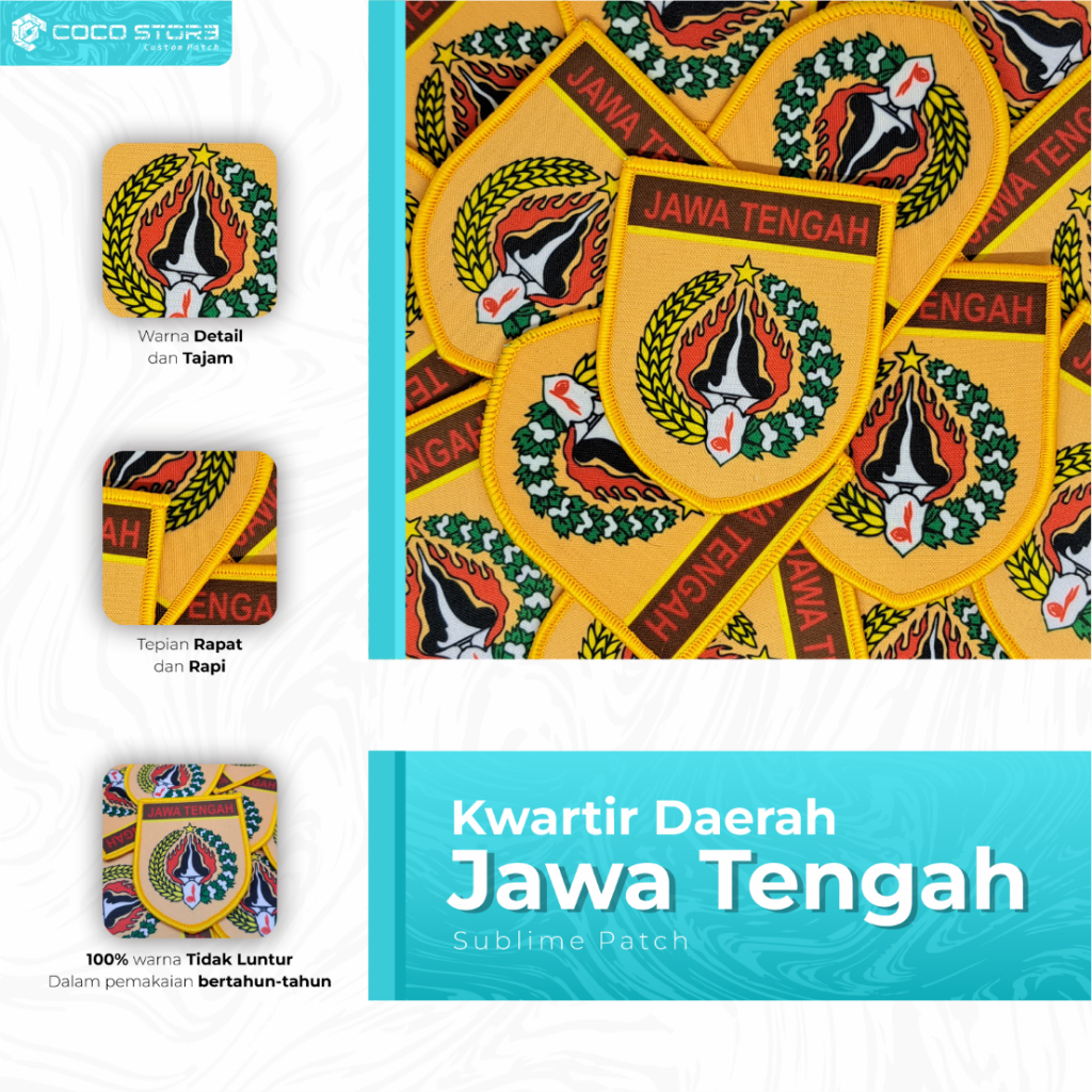 INDONESIA Toppe ricamate con bandiera nazionale Badge