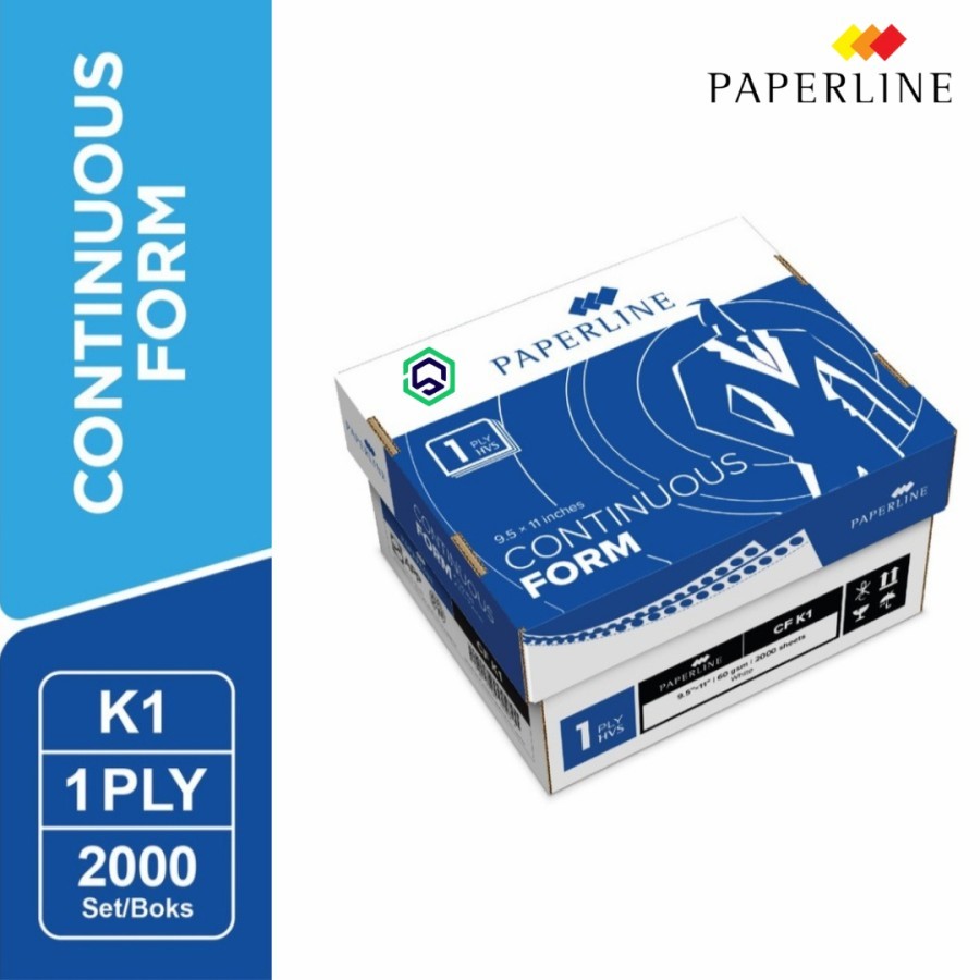 Jual Continuous Form Kertas Komputer Paperline 9.5 x11 1 ply Rangkap CF ...