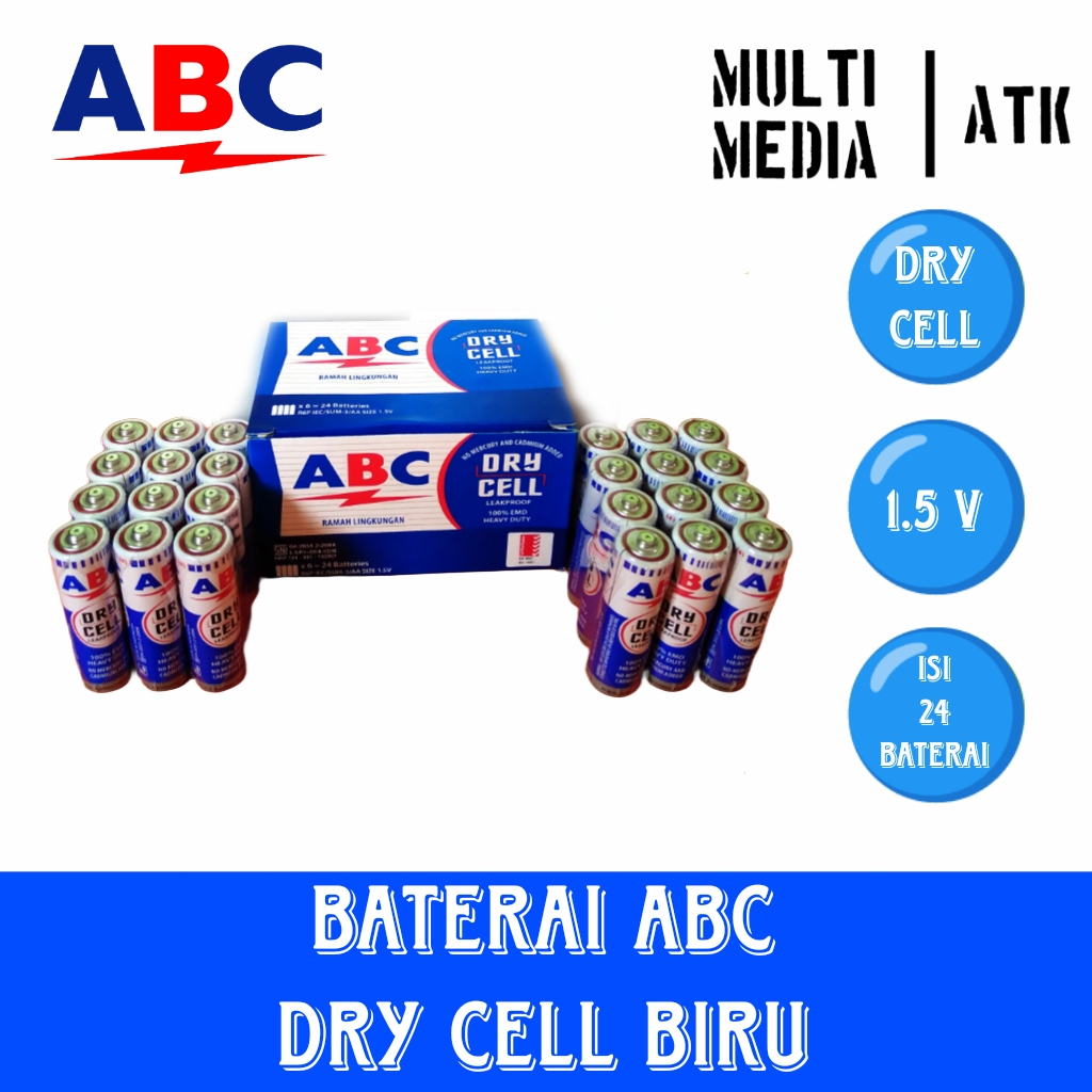 Jual BATERAI ABC BIRU AA ISI 24 PCS / BATERAI AA BIRU HIJAU / ABC ...