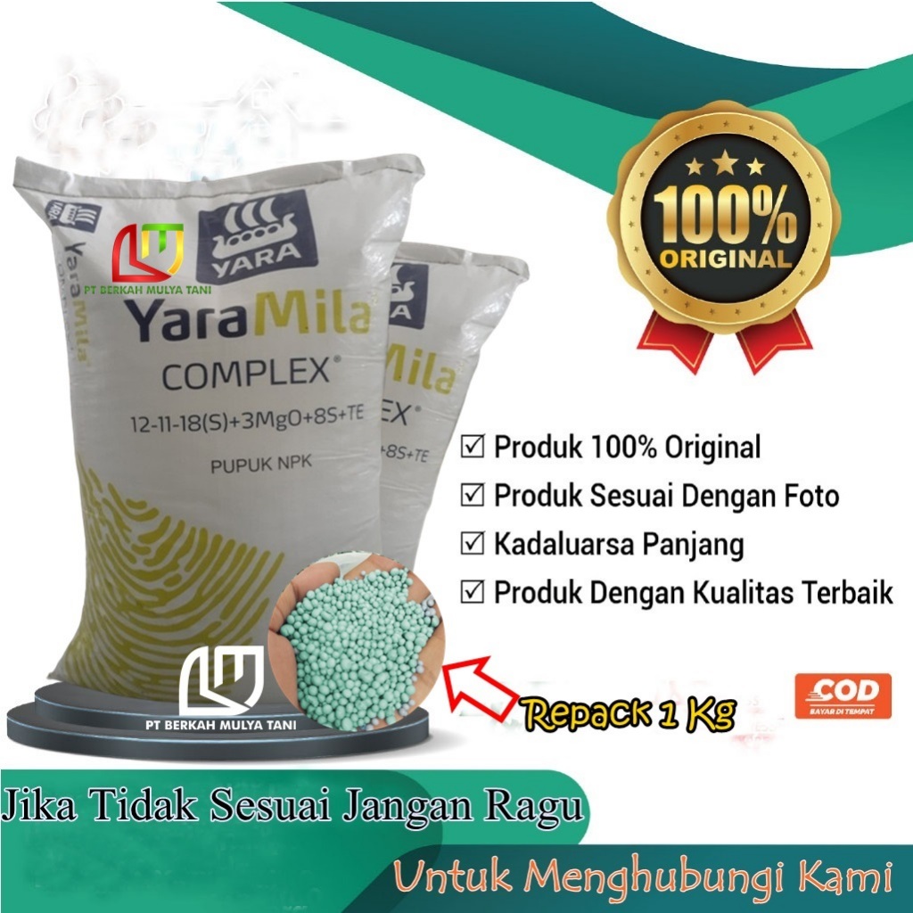 Jual Pupuk NPK Yaramila Complex 1 Kg Repack | Shopee Indonesia