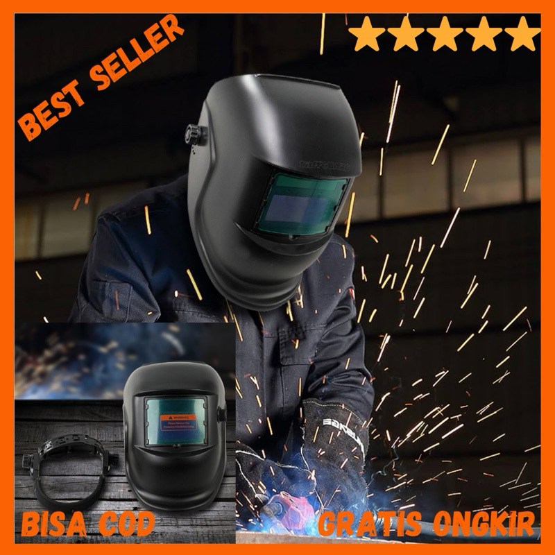 Jual Helm Las Otomatis Auto Darkening Welding Helmet | Shopee Indonesia