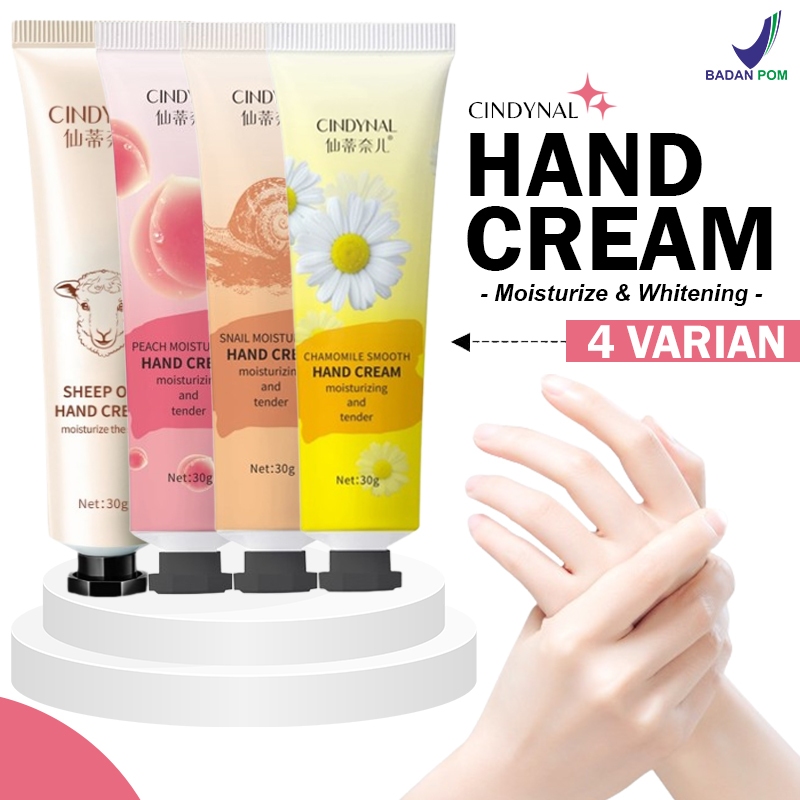 Jual New Varian Bpom Cindynal Hand Cream Moisturizing Krim Tangan Kering And Keriput 30gr 8119