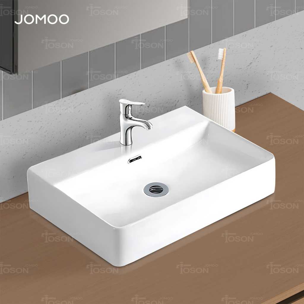 JOMOO Paket Keran Wastafel Set Kitchen Sink Hemat air dengan penyaring air anti bau dan serangga Import
