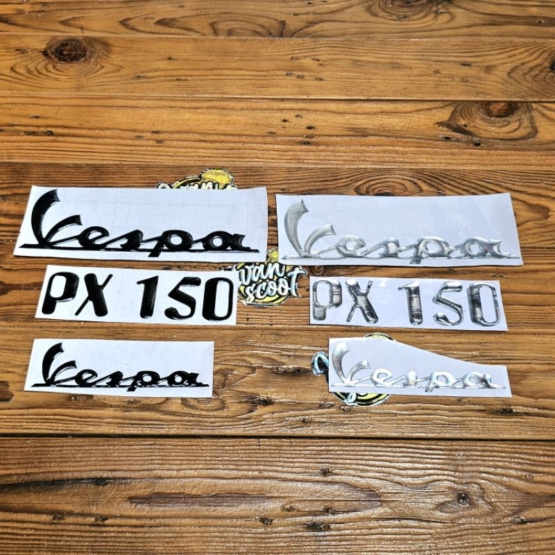 Jual Emblem Stiker Vespa New Px Npx Emblem Vespa Px Vespa Latin Shopee Indonesia