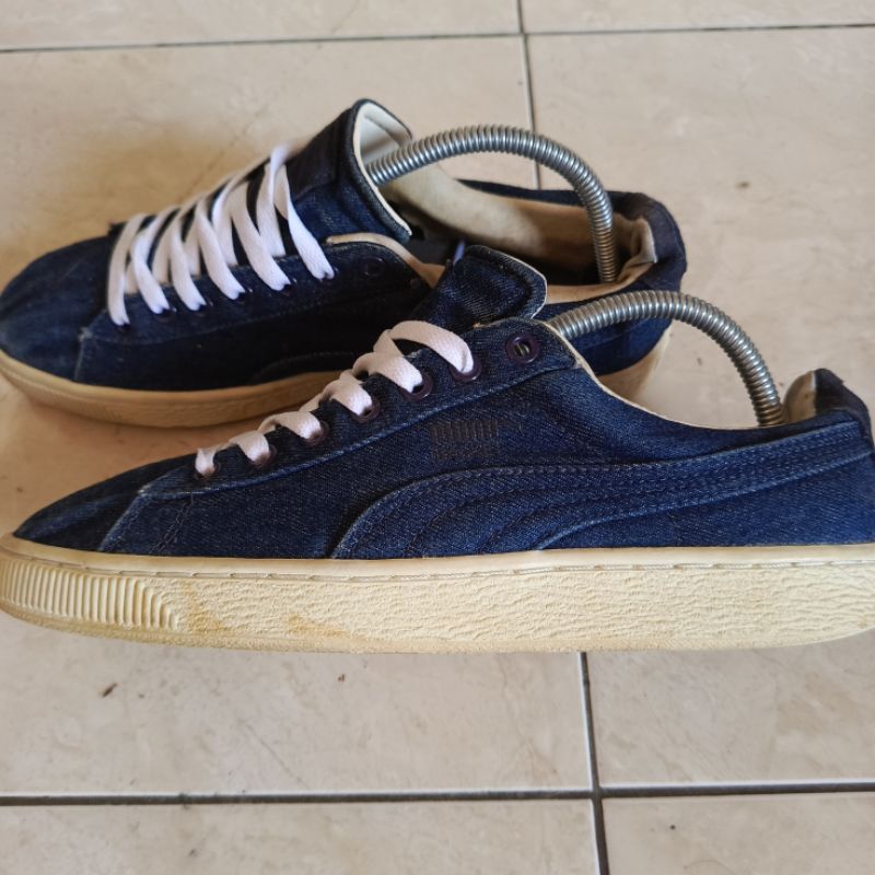 Puma basket denim clearance