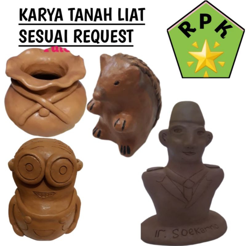 Prakarya Tanah liat bentuk sesuai request