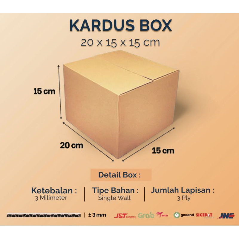 Jual Kardus Packing Polos Ukuran 20×20×15 Kardus Serbaguna Kardus Murah Shopee Indonesia