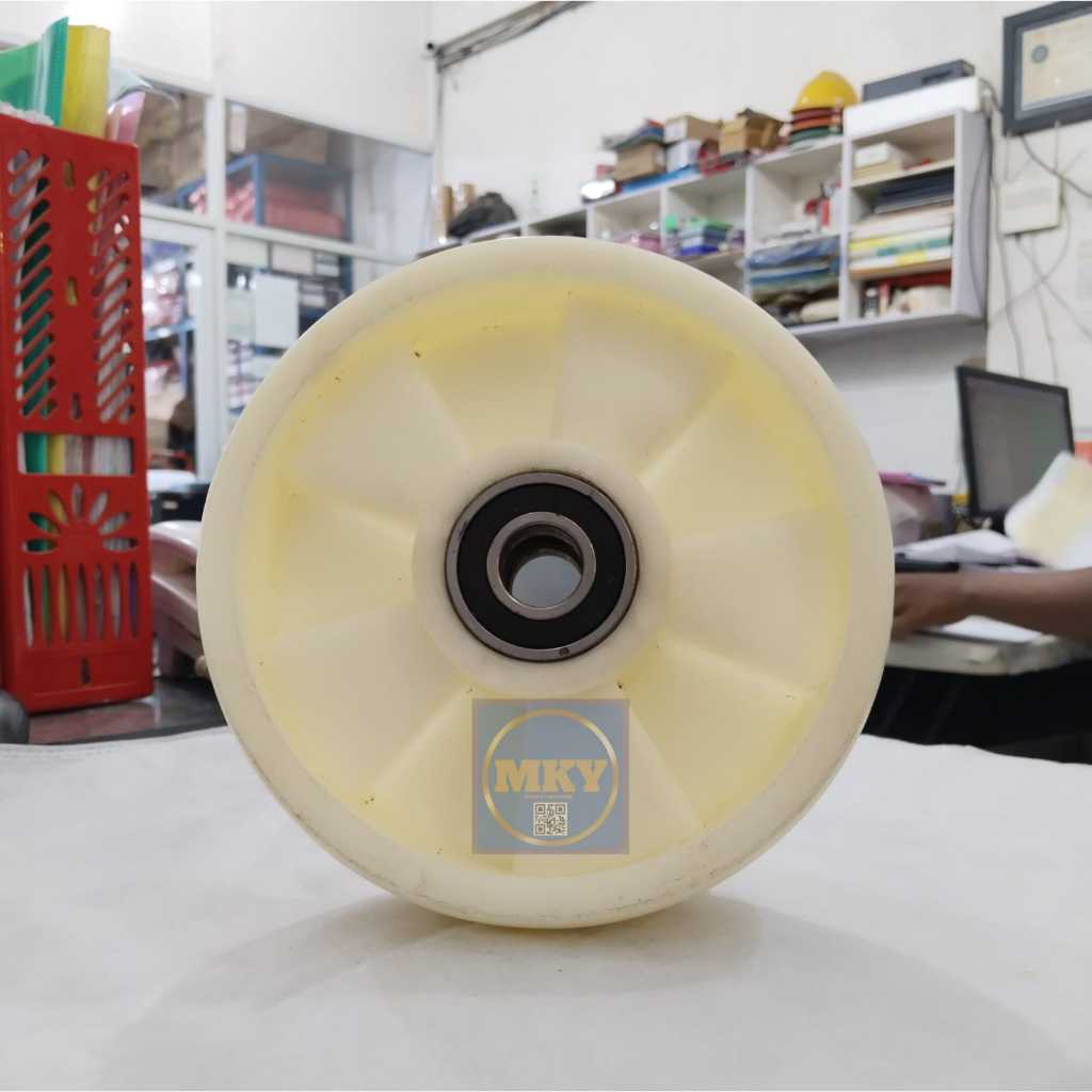 Jual Roda Nylon Hand Pallet 3 t 3ton 170 x 50 mm Putih roda nilon ...