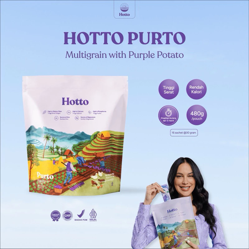 Hotto Purto Ubi Ungu dan Hotto Mame Edamame untuk pria milenial