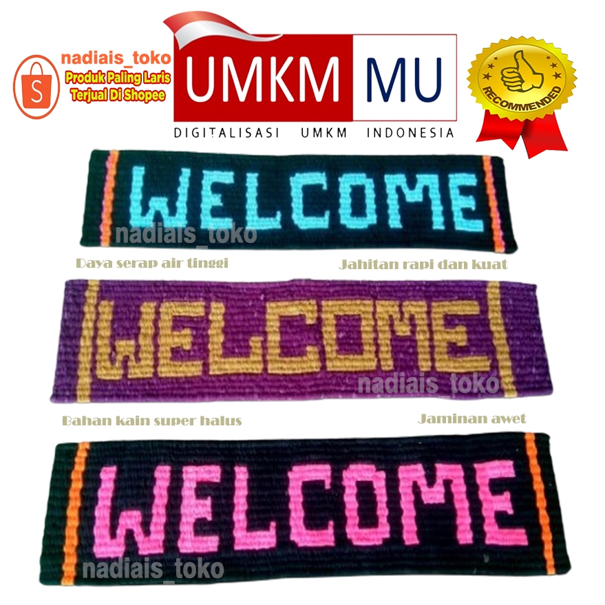 Jual keset lobi welcome kain panjang 1 meter x 40 cm | Shopee Indonesia