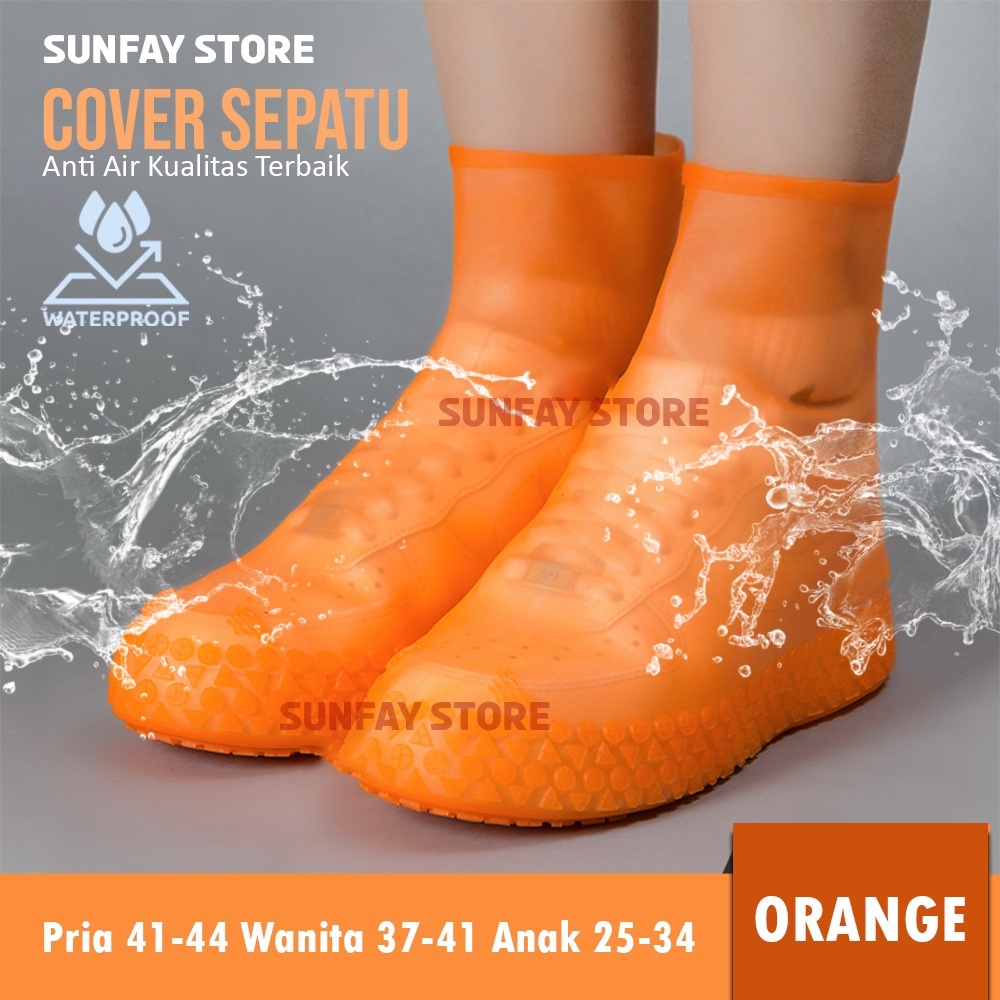 Jual Sunfay Cover Sepatu Pelindung Hujan Waterproof Shoe Cover Cover Sepatu Anti Air Rain