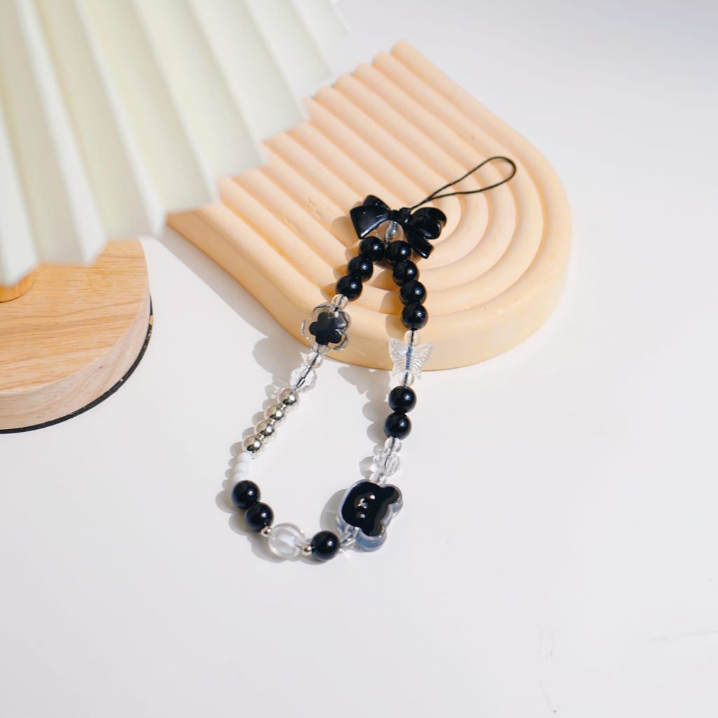 Jual Gantungan HP bracelet gelang / Lanyard HP estetik / Phone Strap Beads  / Tali HP / Strap HP Blackpink / Gantungan Kamera / Gantungan HP Korea / Gantungan  HP PIta mote /