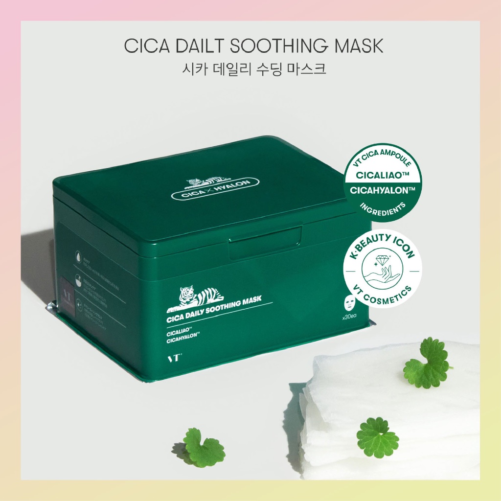 Jual Vt Cica Daily Soothing Mask 30 Sheets Shopee Indonesia 2550