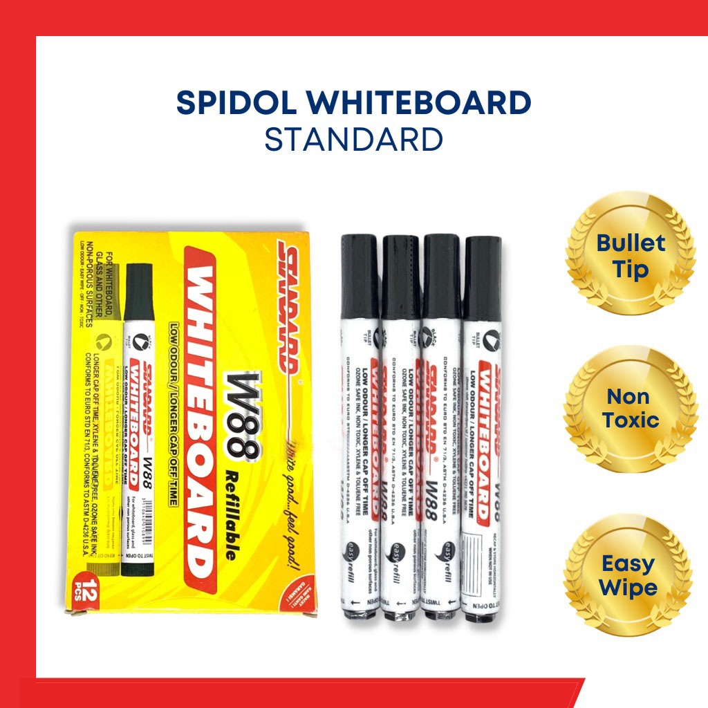 Jual Spidol Whiteboard Standard / Spidol Whiteboard Marker Standard W88 ...