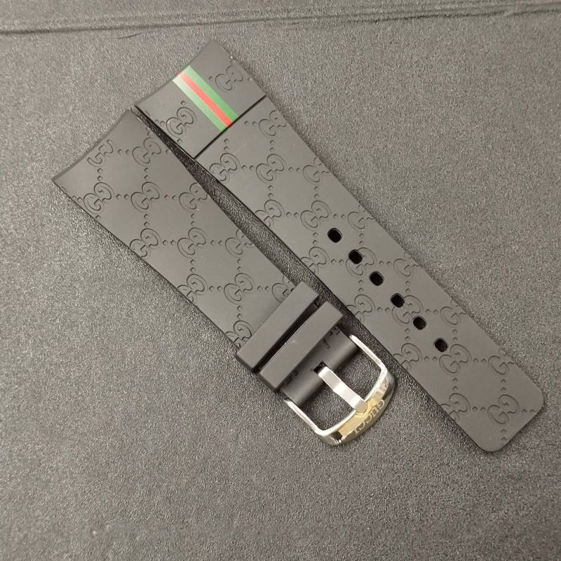 Jual TALI STRAP JAM GUCCI SUPER GRADE UKURAN 26MM RUBBER STRAP JAM