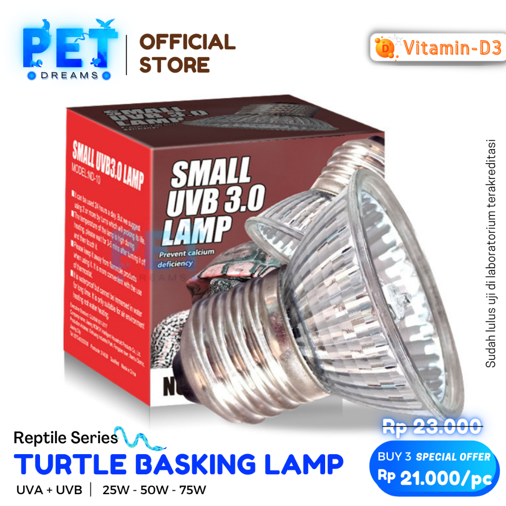 Jual Lampu Uva Uvb Halogen W W W Penghangat Pemanas Kandang