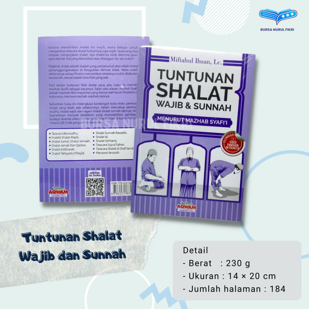 Jual Tuntunan Shalat Wajib Dan Sunnah Menurut Mazhab Syafii Dilengkapi ...