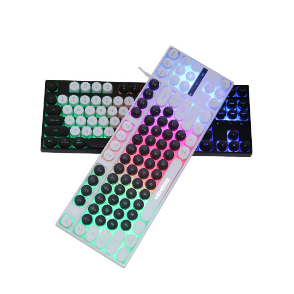 Jual NYK K-04 / K-04 Furion TKL Rainbow RGB Gaming Keyboard | Shopee ...