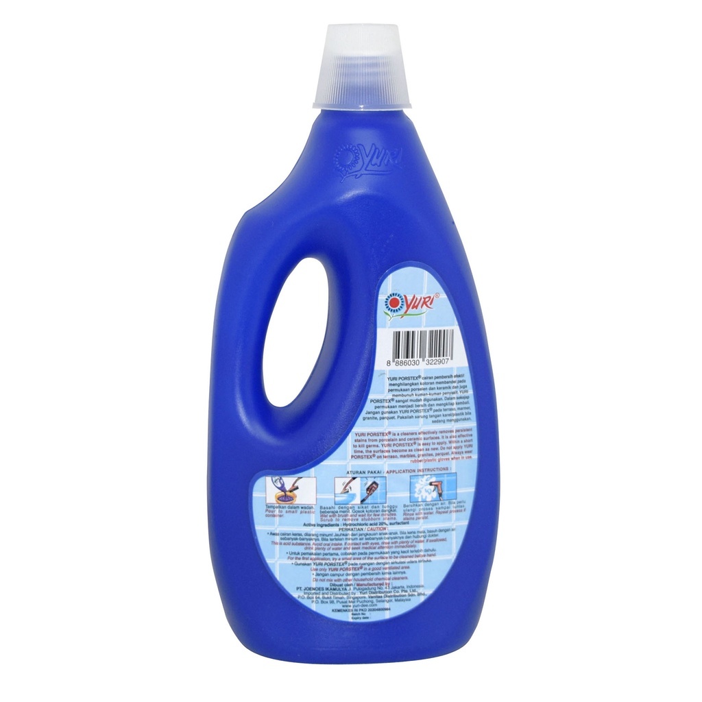 Jual Yuri Porstex 500ml Regular Biru Botol Bottle Pembersih Keramik ...