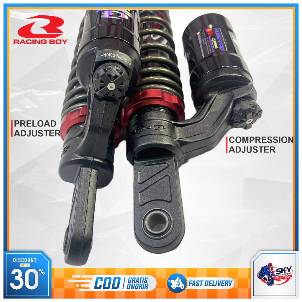 Jual Shock Breaker RCB Flow Pro 305 320 330 365 395 mm Double Click ...
