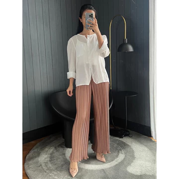 GLITTEN THE LABEL Pleats Pants BB Wavy Celana KULOT Plisket BB Wavy Celana Kulot Plisket BB