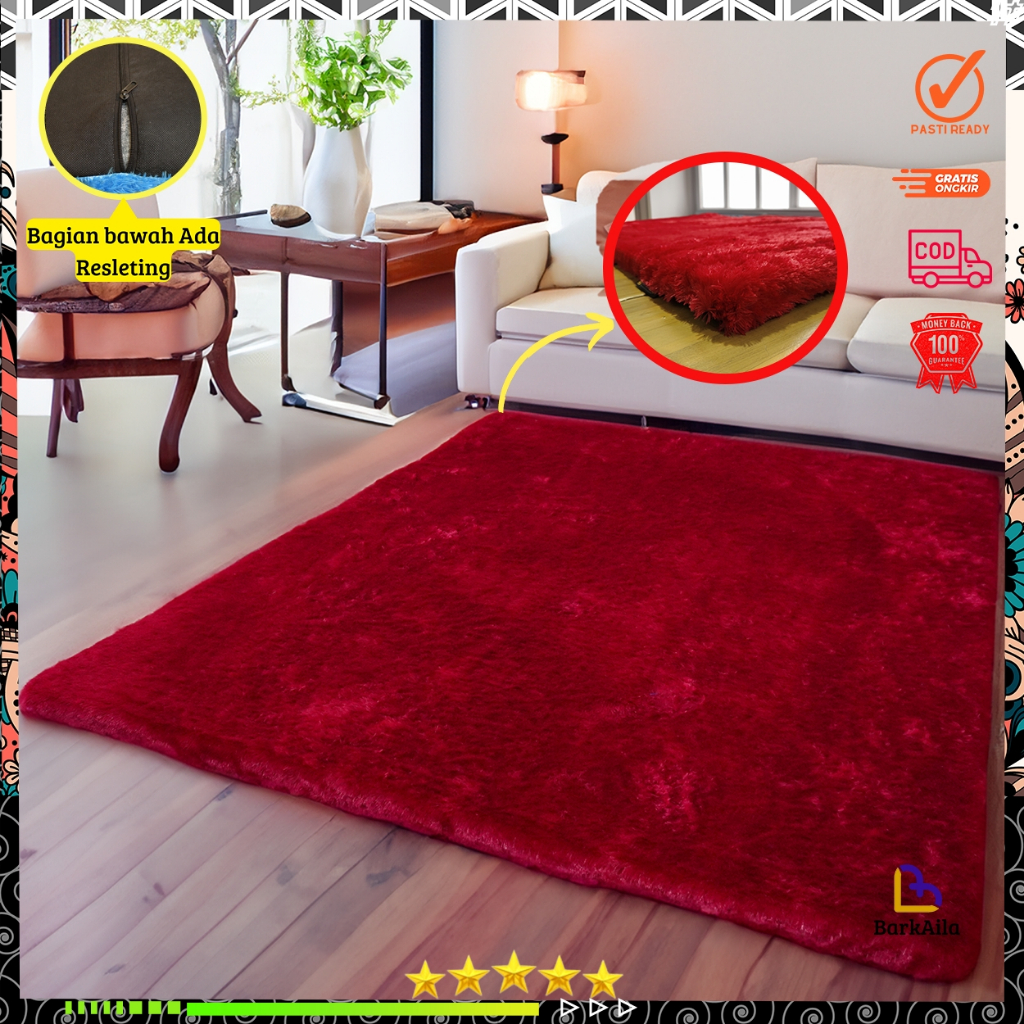 Jual Karpet bulu rasfur ukuran 180X160X5CM | Shopee Indonesia