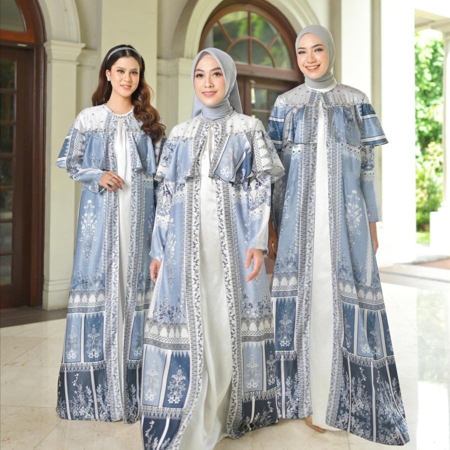 Jual Madeena Dress Vanilla Hijab (WHITE L) Shopee Indonesia