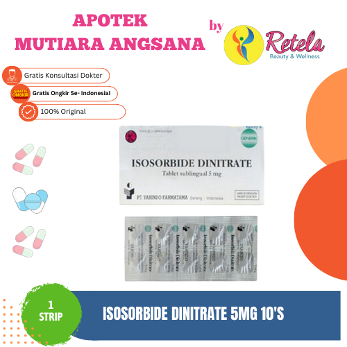 Jual Isosorbide Dinitrate 5 mg 10 Tablet | Shopee Indonesia