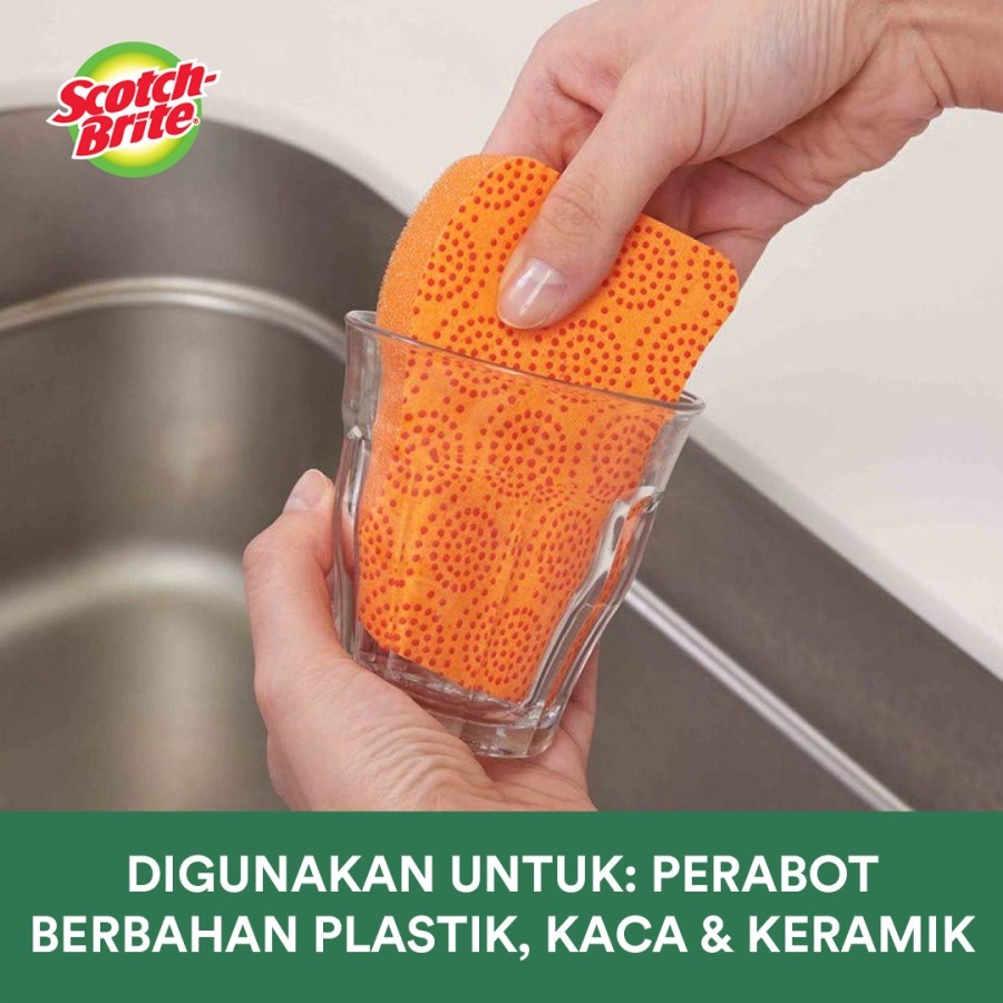 Jual Scotch-Brite 3M Sabut Spons Scrub Dots Anti Gores NS SDNSPK2 ...