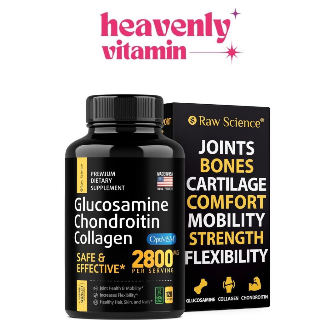 Complément Articulaire 2800 Mg - Glucosamine, Chondroïtine, Collagène, MSM - 30/60/120 Gélules - Marque Didacat - Fabriqué En Chine